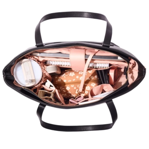 Poppy & Peonies GO-GETTER TOTE BLACK - Picture 5 of 12